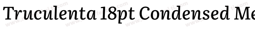 Truculenta 18pt Condensed Medium字体转换